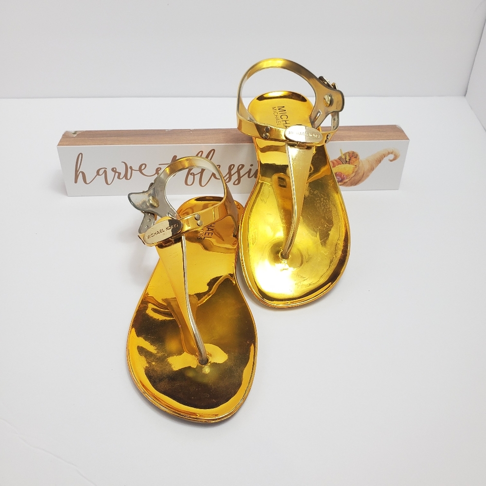 Michael Kors Metalic Gold Size 2 Girls Sandal